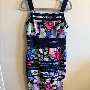 Floral Print Sleeveless Adriana Papel Dress